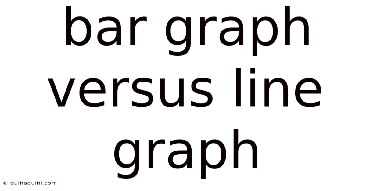 Bar Graph Versus Line Graph