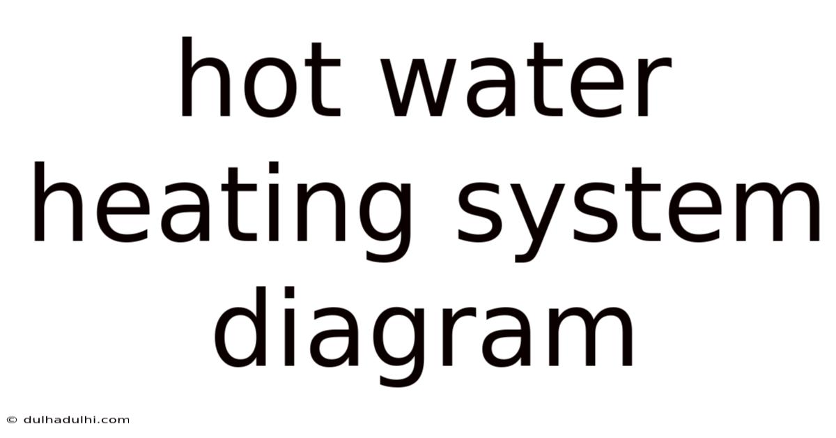 Hot Water Heating System Diagram