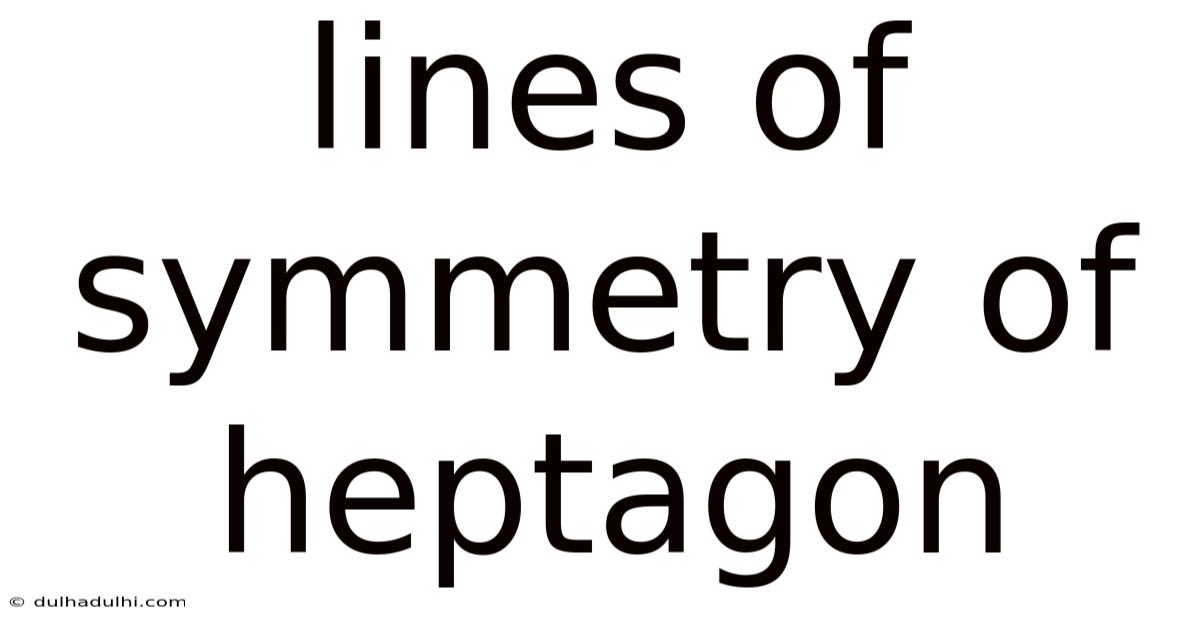 Lines Of Symmetry Of Heptagon